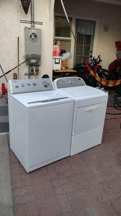 Washer and gas dryer