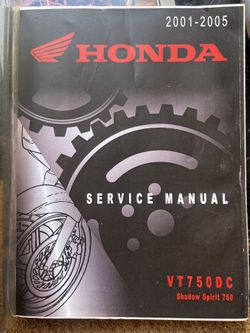 Honda Shadow Spirit factory service manual 2001-2005 VT750DC
