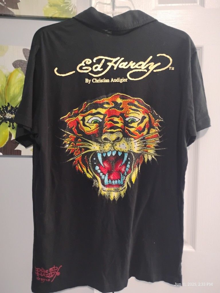 Vintage Ed Hardy Short Sleeve Polo