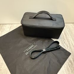 MAC Cosmetics Makeup Toiletry Skincare Nylon Organizer Case Bag with Mirror & Travel Strap