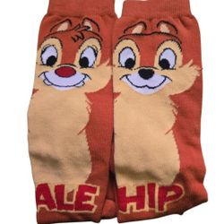 Disney Parks Chip & Dale Chipmunk Adult Unisex Long Socks