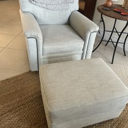 Club Chair And ottoman 