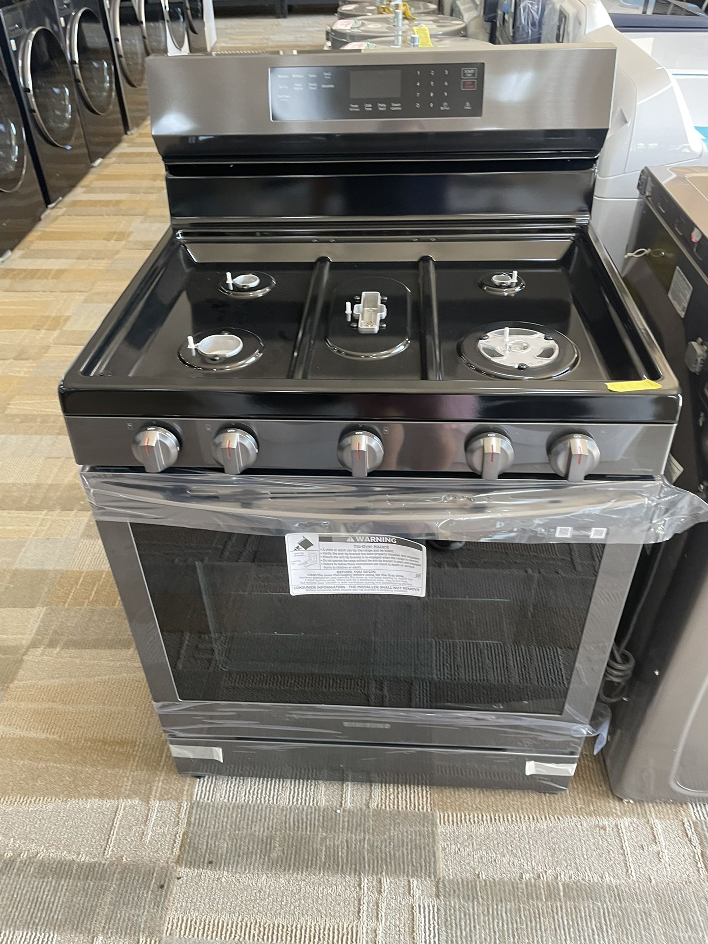 Samsung Black Stainless Steel Gas Stove 