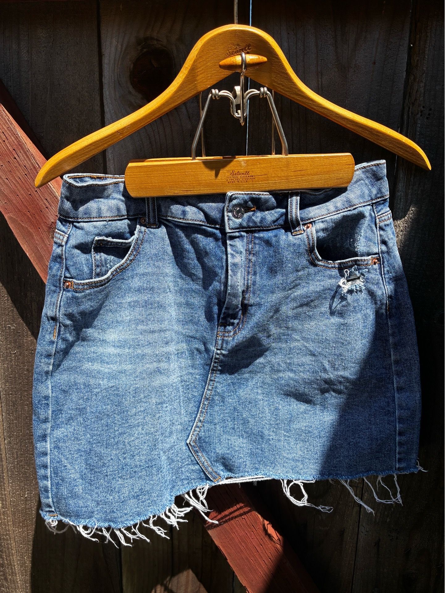 Wild fable Jean skirt