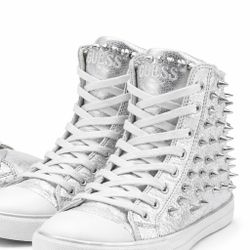 GUESS Talks Women’s High Top Sneakers – Size 8