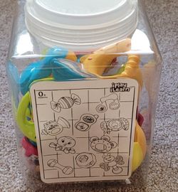 iPlay, iLearn Baby Rattles, Infant Grab Shake Rattle, Sensory Teether