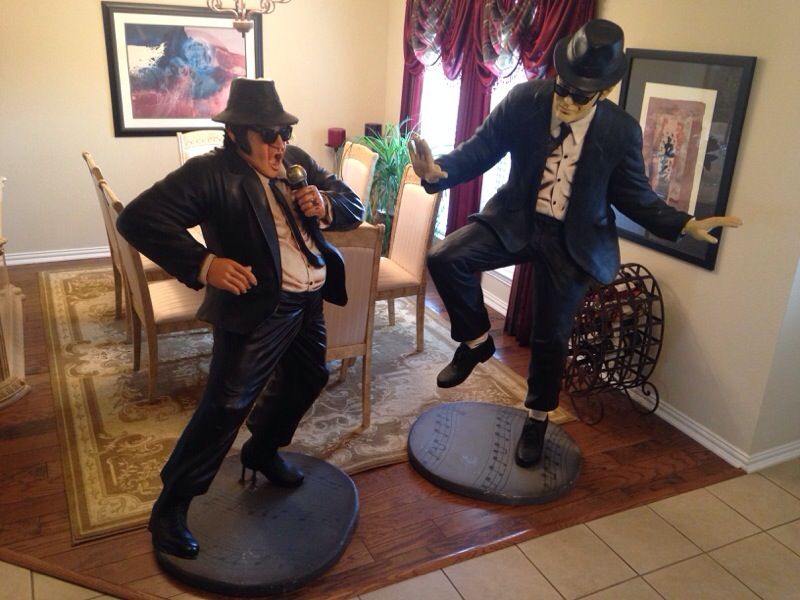 Life Size Blues Brothers Jake And Elwood Full Size Statues