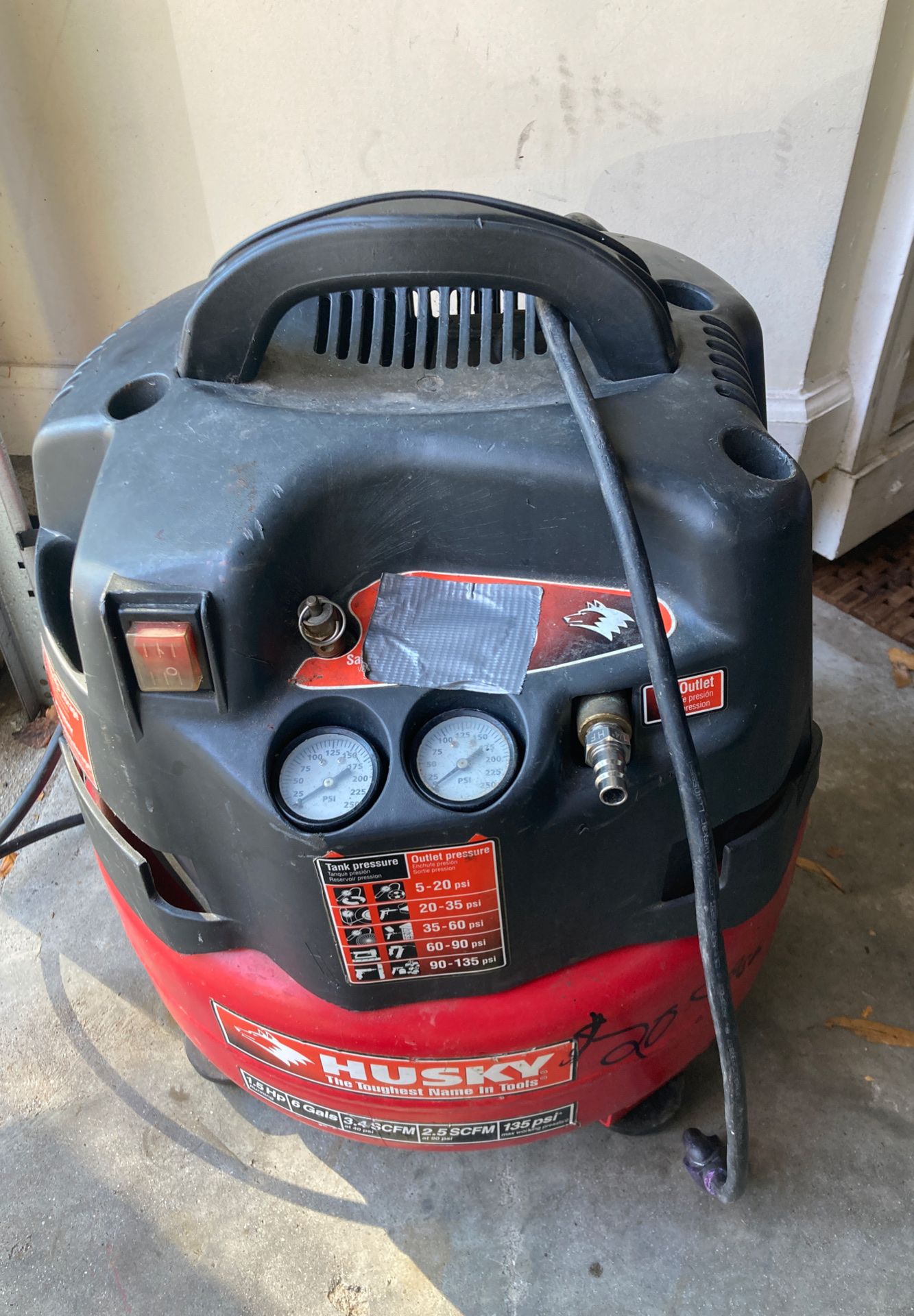 PARTS Husky Air Compressor 1.5 hp. 135psi H1506F for Sale in Tucker GA OfferUp