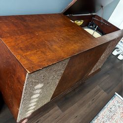 Vintage Packard Bell Record Cabinet