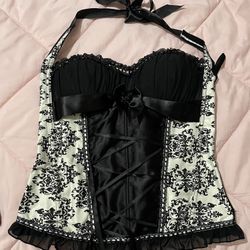 Flower Print Corset 