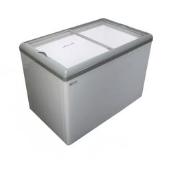 Excellence Industries 43 1/2" Mobile Ice Cream Freezer w/ 4 Basket Capacity - White, 115v (HL-11HC)