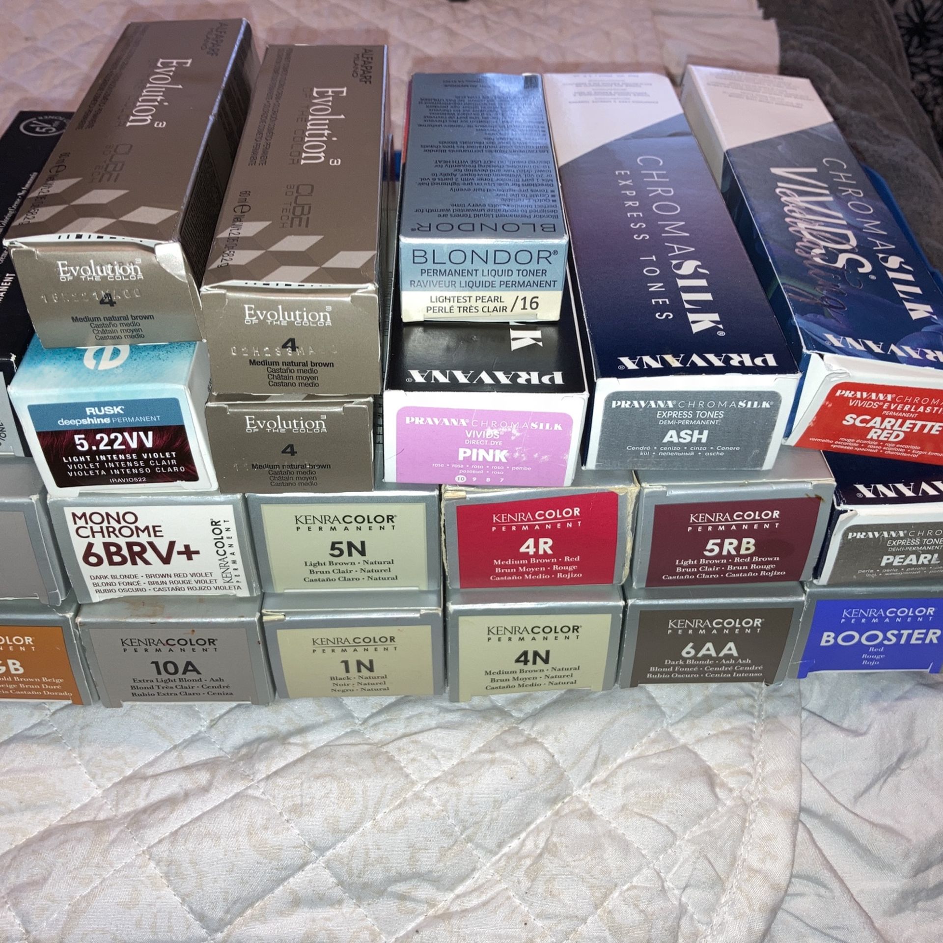 8$ Each Various Multiple Color Hair Dye