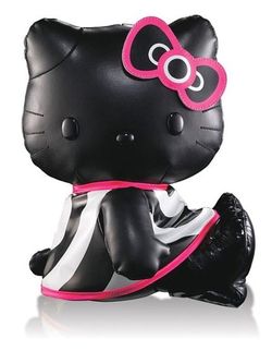 Rare Hello Kitty MAC Leather Plush Doll Limited Edition Cosmetics Soft Toy Doll