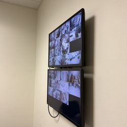 Insignia Flat Screen TVs with Wall Mounts – Great Condition
