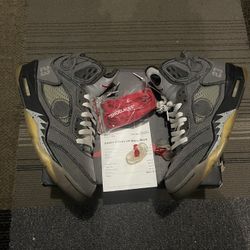 Size 8 - Jordan 5 Retro SP x Off-White Mid Muslin