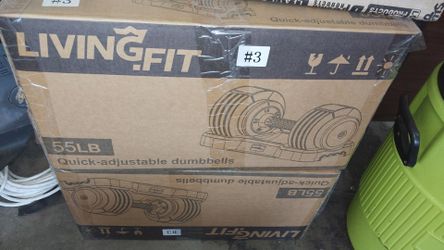 https://offerup.com/redirect/?o=TGl2aW5nLkZpdA== 55LB Adjustable Dumbbells PAIR - NEW IN BOX