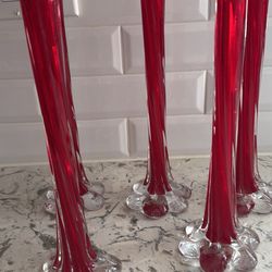 5 Vintage Bud Vases 