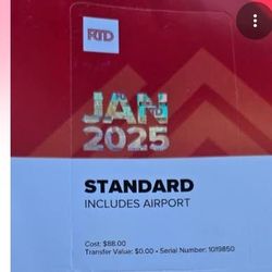 January Bus Pass 