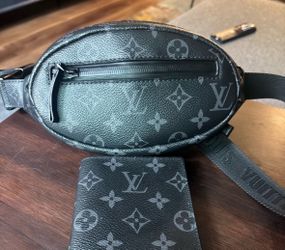 Louis Vuitton Monogram Eclipse Belt Bag and Wallet