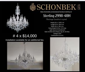 Chandeliers Schonbek For Sale!!!!