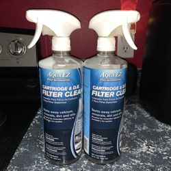 (2) Aqua EZ 32 oz D.E. Cartridge Pool Filter Cleaner