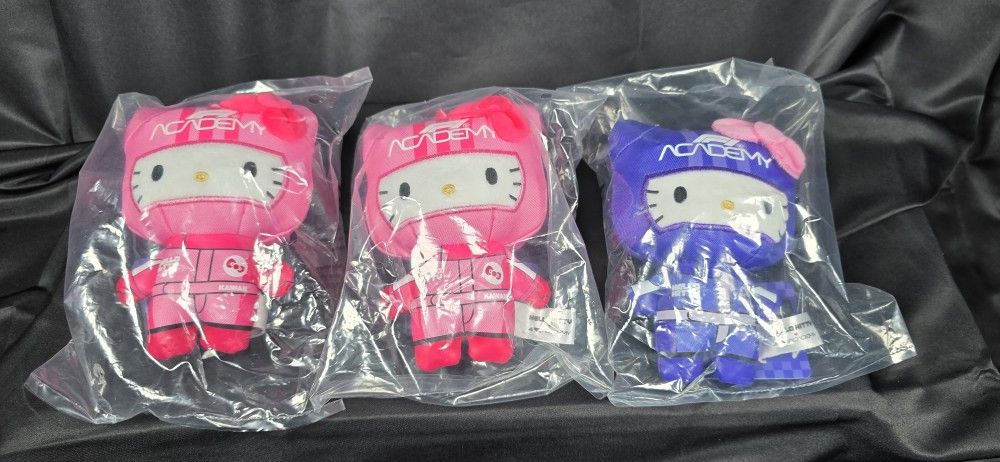 F1 Academy x Hello Kitty Purple And Pink Plush Bag Charm Las Vegas Grand Prix 2025 New