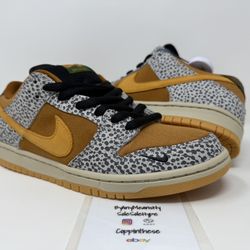 USED 2020 NIKE SB DUNK LOW SAFARI ATMOS SIZE 8