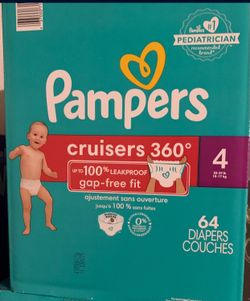 PAMPERS CRUISERS SIZE 4 ….  $25.00