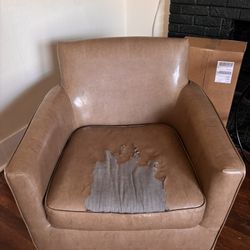 Faux leather chair—World Market