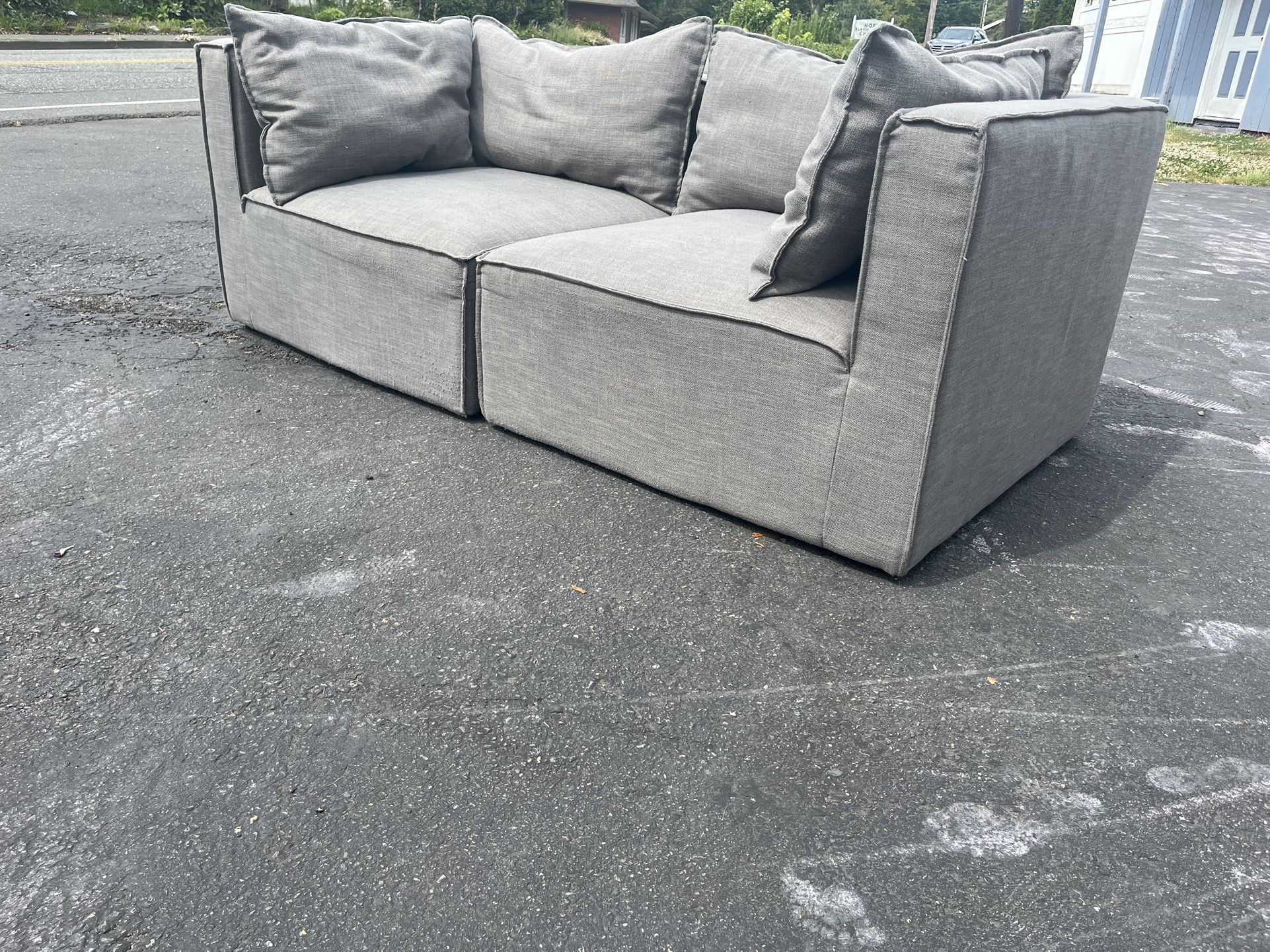 2 Piece Modular Sectional Couch