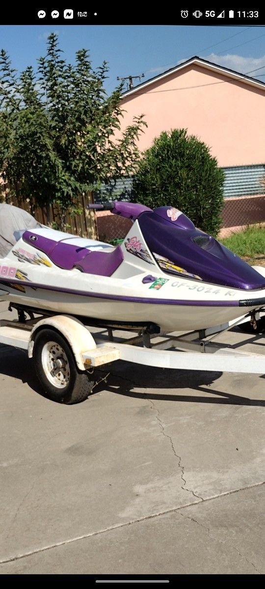 2000 SEADOO GTS 3 SEATER LOW HOURS BRAND NEW PERFORMANCE SEATS RUNNING