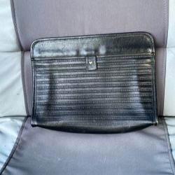Mario Valentino Clutch Bag V Mark Leather Authentic 