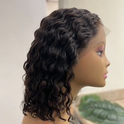 Bob Wig 14”  Human Hair  Lace Closure