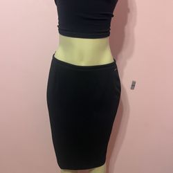 Tahari Classic Black Pencil Skirt 