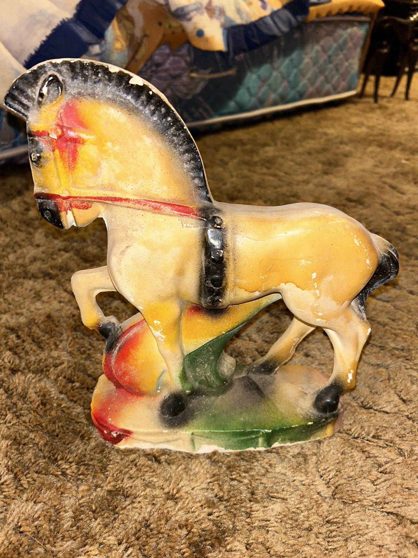 Vintage, Carnival, Chalkware Horse