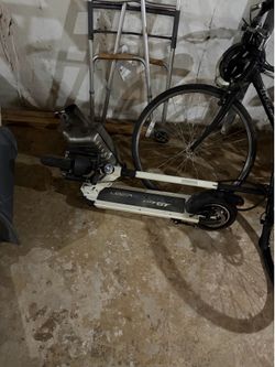 Bikes and electric scooter