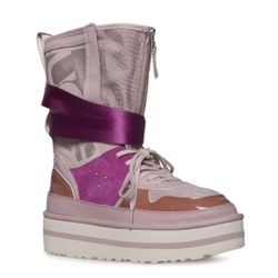 UGG POP PUNK HIGH TOP PINK CRYSTAL PLATFORM WOMEN'S