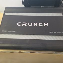Crunch 4000 Amplifier  And Rockford Fosgate Amp