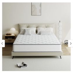 SweDrea 8/12 in. Medium Firm Cooling & Breathable Hybrid Mattress, Certified by CertiPUR-US, SGS & OEKO-TEX - N/A