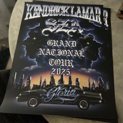Kendrick Lamar Concert poster