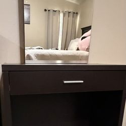 Espresso Makeup Vanity  