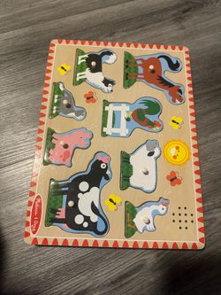 Melissa & Doug Wooden Puzzle w/Noise
