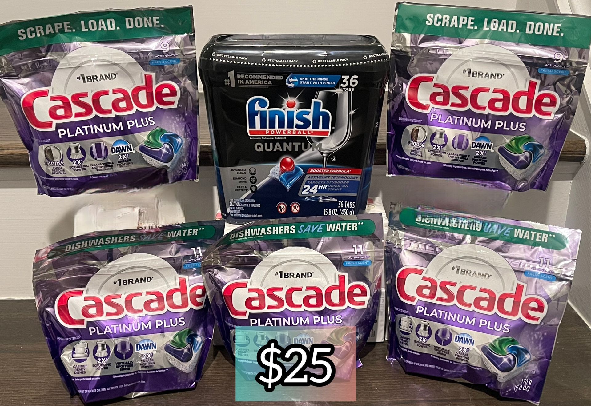 Cascade Finish Dishwasher Pods