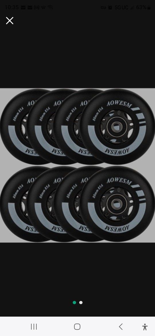 AOWESM inline Skate Wheels