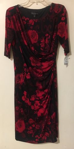 Lady’s Dress Connected Apparel Red S Dress Moder Size 10