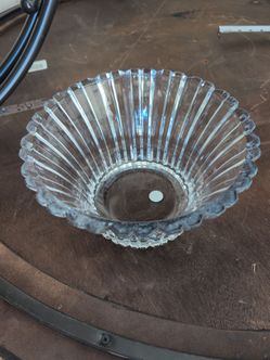 Fluted Glass Bowl