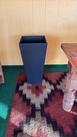 Black 28 inch Tall Planter