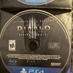 Diablo 3 Reaper of Souls UEE PS4 CIB Tested, Disc only