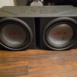 15s Alpine Type R With Q Bomb Ported Pro Box 