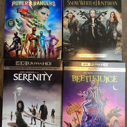 4K Ultra HD Blu-Ray DVDS $14.99 EACH!